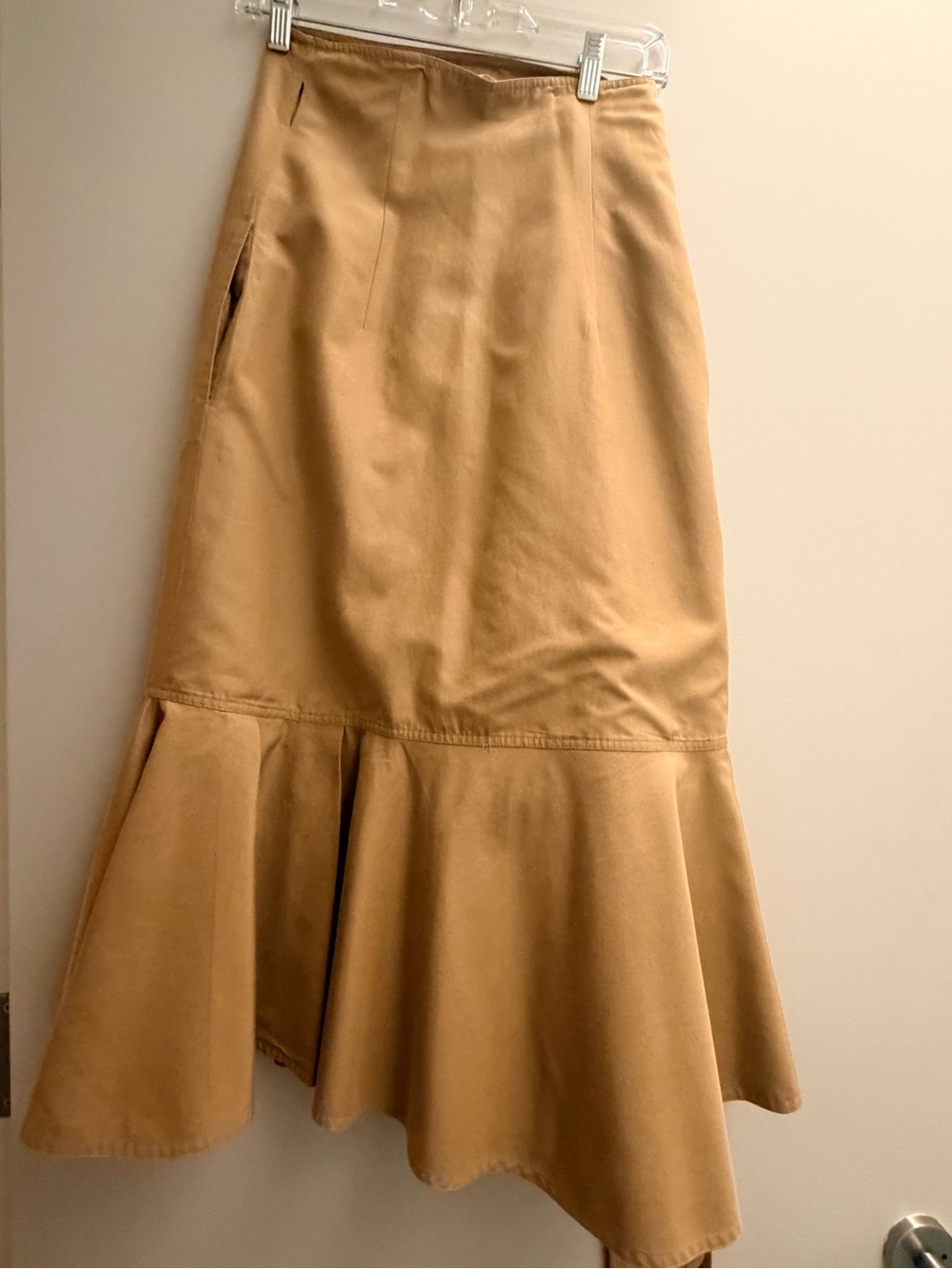 Celine Phoebe Philo Khaki Wrap A-Line Skirt size 36. - Picture 2 of 3